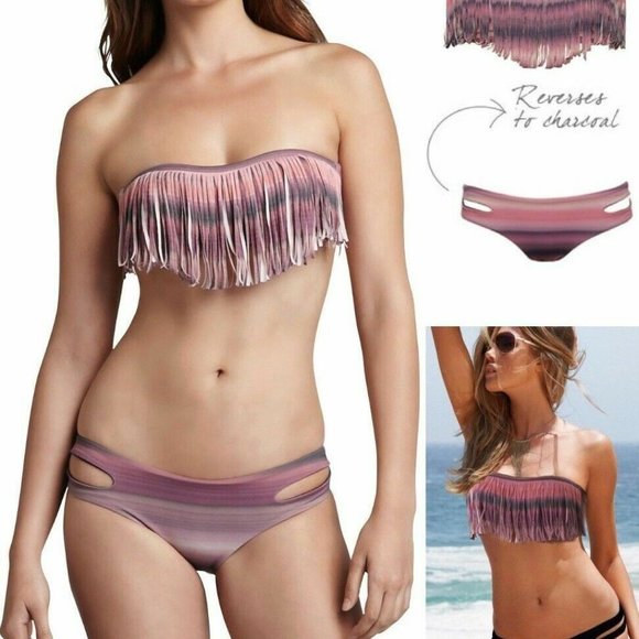 L*Space Santorini Sunrise Fringe Bandeau - Picture 2 of 3